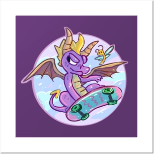 Skateboarding Spyro Posters and Art